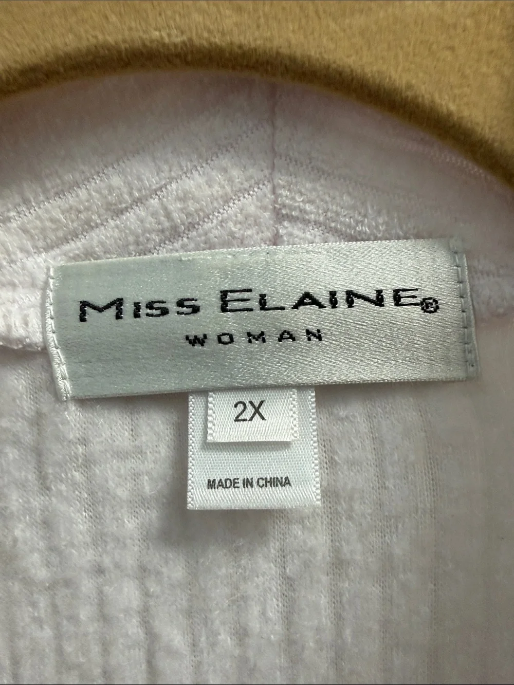 Miss Elaine Light Pink Smocked Zip Robe with Tassel Pull